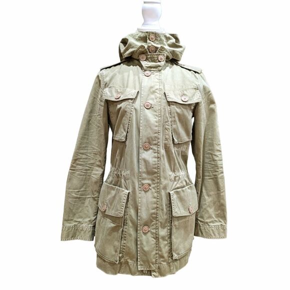 J. Crew Women's 100% Cotton Lightweight Utility Jacket Cinched Waist Size XS - Picture 1 of 11